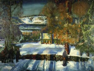 Winter Road — George Wesley Bellows