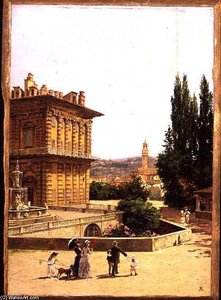 By The Pitti Palace, Florence — Antonietta Brandeis