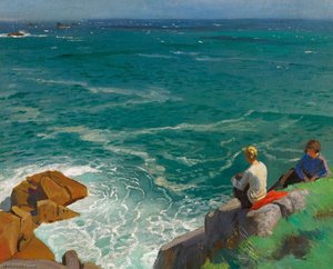 The Green Sea, Lamorna — Dame Laura Knight
