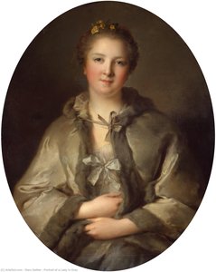 Portrait Of A Lady In Grey — Marc Nattier