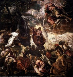 Moses Drawing Water From The Rock — Jacopo Tintoretto