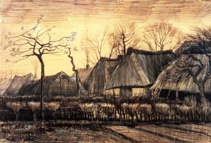 Houses With Thatched Roofs — Vincent Willem Van Gogh