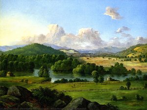 River Running Between Pastures — Christopher Pearse Cranch