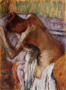 After The Bath (12) — Edgar Degas, Impressionism