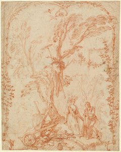 The Gallant Gardener — Jean-antoine Watteau