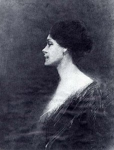 Portrait Head, (painting) — Thomas Wilmer Dewing, Aestheticism