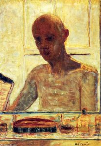 Self Portrait In A Shaving Mirror — Pierre Bonnard