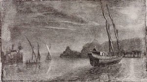 Untitled (boats In Harbor) — Miner Kilbourne Kellogg