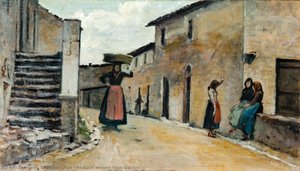 Peasant Women From Gabbro — Silvestro Lega