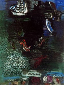 Bathers In The Sea And Shells — Raoul Dufy