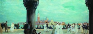 Embankment Of Venice — Boris Mikhailovich Kustodiev, Impressionism