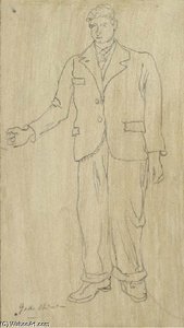Visitatore Di Fronte — Giorgio De Chirico, Metaphysical Art