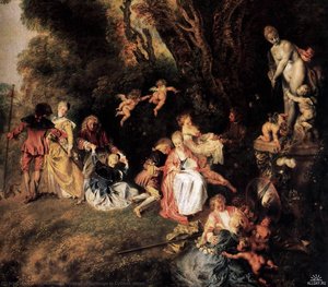 Pilgrimage To Cythera (detail) — Jean-antoine Watteau