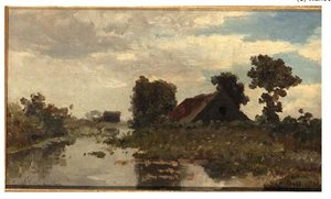 A Farm In A Polder Landscape — Paul Joseph Constantine Gabriel