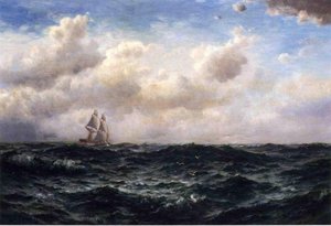 Ship At Sea — Edward Moran
