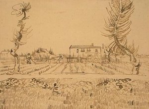 Ploughman In The Fields Near Arles — Vincent Willem Van Gogh, Post-impressionism