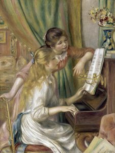 Young Girls At The Piano — Pierre-auguste Renoir