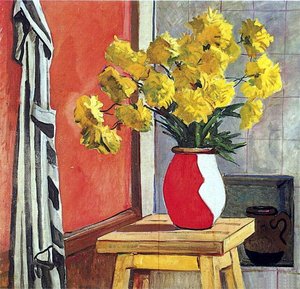 Still Life. Yellow Flowers — Aleksandr Deyneka, Socialist Realism