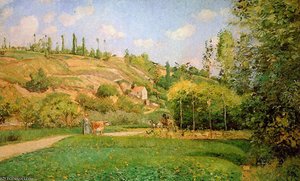 Wow Shepherd On The Road Sun — Camille Pissarro