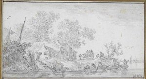 A Farm House By A River — Jan Josephszoon Van Goyen