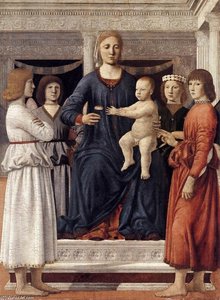 Madonna And Child Attended By Angels — Piero Della Francesca