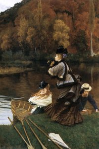 Autumn On The Thames — Jacques Joseph Tissot, Realism