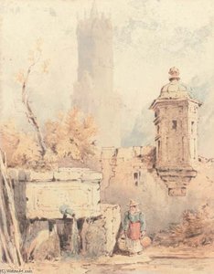 The Church Tower — Samuel Prout