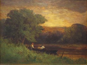 Untitled (aqr5tc) — Edward Mitchell Bannister, Hudson River School
