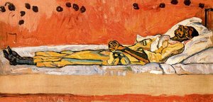 Valentine Godé-darel On Her Deathbed Of Roses — Ferdinand Hodler