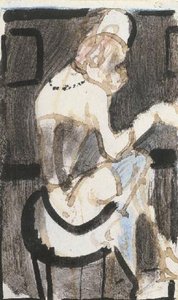 Girl At Bar (sketch) — Georges Rouault