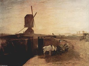 The Big Connection Channel At Southall Mill — Joseph Mallord William Turner, Romantic Landscape Painting