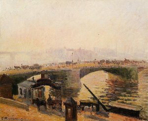 Morning, Rouen, The Quays — Camille Pissarro, Impressionism