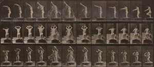 Woman Pouring A Basin Of Water Over Her Head, From The Book Animal Locomotion — Eadweard J Muybridge