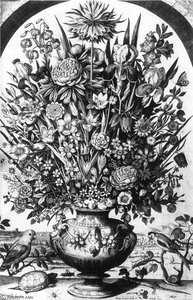 Flower Piece With Birds — Hendrik Hondius, Baroque