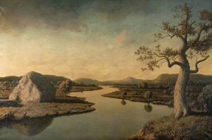River Scene — Algernon Cecil Newton