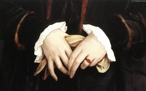 Christina Of Denmark, Ducchess Of Milan (detail) — Hans Holbein The Younger, Northern Renaissance