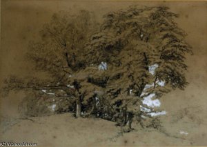 A Wooded Landscape In Bolton, Yorkshire — James Duffield Harding