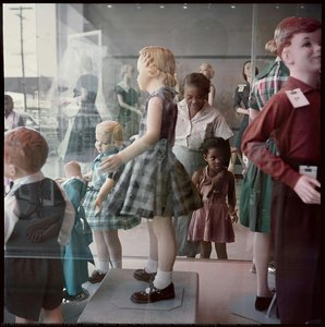 Ondria Tanner And Her Grandmother Window-shopping, Mobile, Alabama — Gordon Parks