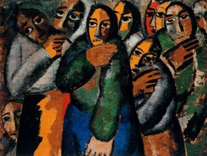 Peasant Womem At Church — Kazimir Malevich