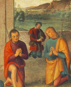 The Presepio (detail 1) — Vannucci Pietro (le Perugin)