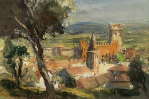 View Of A Small Town — Charles Hodge Mackie