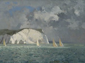 Yachts Off The Needles, Isle Of Wight — Norman Wilkinson