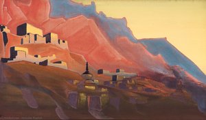 Ladakh. Sunset. — Nicholas Roerich, Symbolism