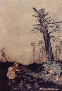 Alice In Wonderland. Down The Rabbit Hole — Arthur Rackham