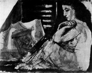 Sleeping Man And Sitting Woman — Pablo Picasso