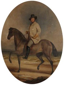 Frederick William Robert Stewart (1805–1872), 4th Marquess Of Londonderry, Kp, Pc, On A Horse By The Sea — Charles Grey