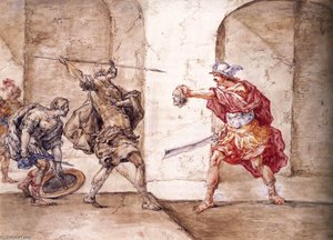 Scene From The Metamorphoses — Leonaert Bramer