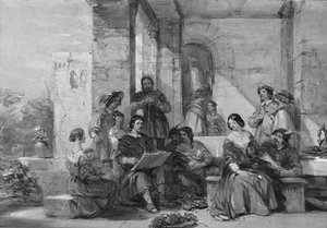 Salvator Rosa And The Gipsies — George Cattermole