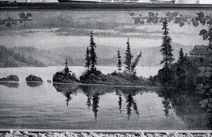 Panorama Of Lake Coeur D'alene, Idaho Carbin Point, (painting) — Von Luerzer