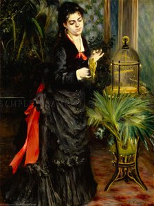 Woman With A Parrot (henriette Darras) — Pierre-auguste Renoir